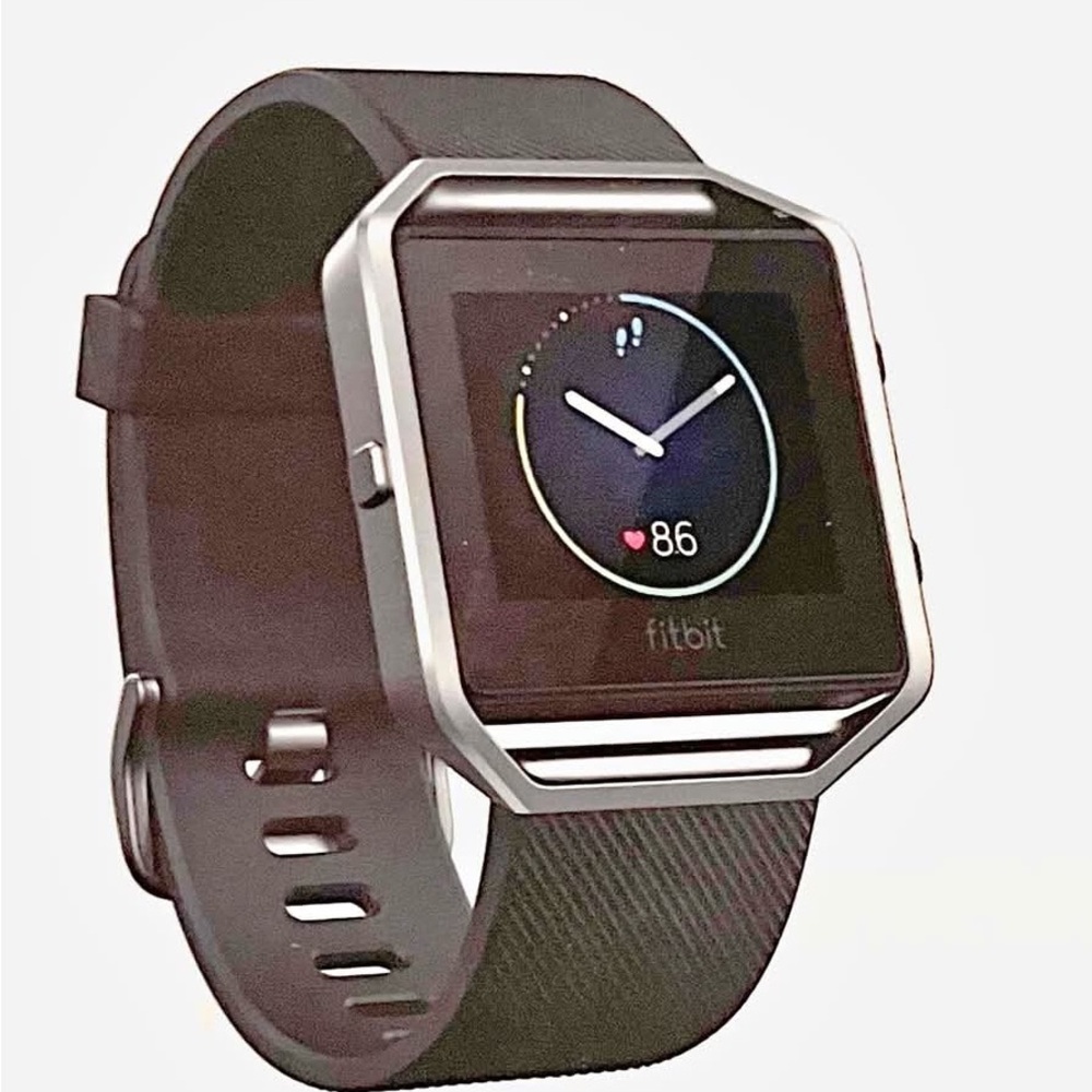 Fitbit Blaze Smart Fitness Watch,Time Display Black, Silver